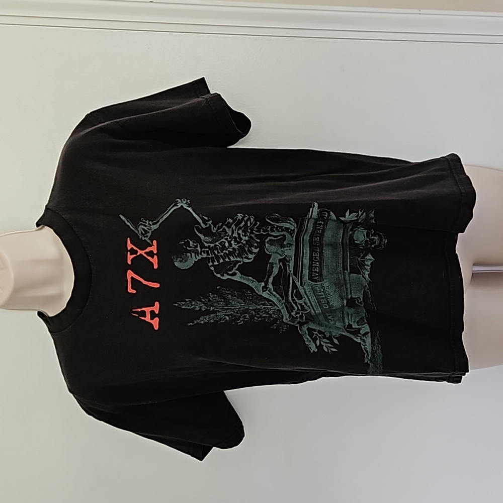 Vintage Avenged Sevenfold A7X Coffin Shirt Size L Juniors